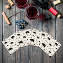 Bears & Mountains Pattern |Drink Coaster Set
