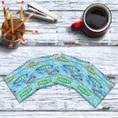 Colorful Canoes | Drink Coaster Set