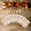 Chili Pepper Pattern |Drink Coaster Set