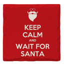Holiday Chritmas Keep Calm Santa | Drink Coaster Set