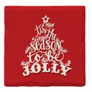 Holiday Christmas Tis The Season Tree | Drink Coaster Set