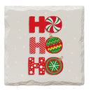 Holiday Christmas Santa Ho Ho Ho | Drink Coaster Set