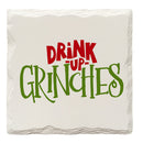 Holiday Christmas Drink Up Grinches | Drink Coaster Set