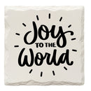 Holiday Christmas Joy to the World | Drink Coaster Set