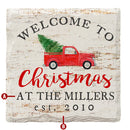 Customizable Welcome to Christmas Holiday | Drink Coaster Set