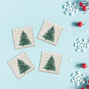 Holiday Christmas Tree | Drink Coaster Set