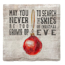 Holiday Christmas Ornament | Drink Coaster Set