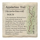 Appalachian Trail Definition | Drink Coaster Set (of 4) | Absorbent Ridged Ceramic with Cork Backing