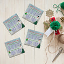 Holiday Christmas Elf Name | Drink Coaster Set
