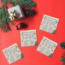 Holiday Christmas Elf Name | Drink Coaster Set