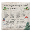 Holiday Christmas Elf Name | Drink Coaster Set
