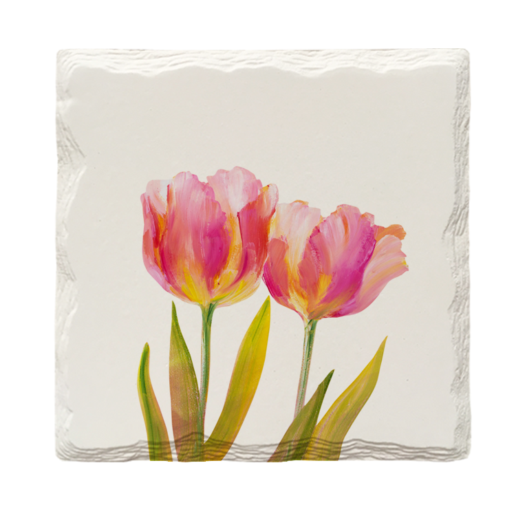 A Pair of Tulips | Drink Coaster Set