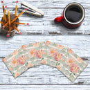 Floral Wallpaper Pattern |Drink Coaster Set