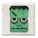 Halloween Watercolor Frankenstein | Drink Coaster Set