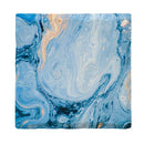 Blue Swirl Marbling |Drink Coaster Set