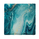 Deep Blue Marbling | Drink Coaster Set