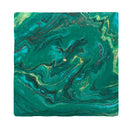 Deep Greens Marbling |Drink Coaster Set