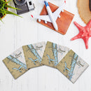 Jensen Beach, Florida Map |Drink Coaster Set