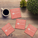 Customizable Fun Facts Coastal | Drink Coasters