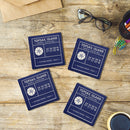 Customizable Fun Facts Coastal | Drink Coasters