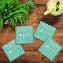 Customizable Fun Facts Coastal | Drink Coasters