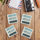 Customizable Latitude Longitude Coastal | Drink Coasters