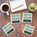 Customizable Latitude Longitude Coastal | Drink Coasters