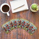 Western Shore Chesapeake Bay Lighthouses | Drink Coaster Set of 4 | Absorbent Ridged Ceramic with Cork Backing