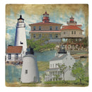 Eastern Shore Chesapeake Bay Lighthouses |Drink Coaster Set