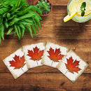 Fall Maple Leaf |Drink Coaster Set