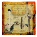 Gasparilla Island Lighthouse, Florida |Drink Coaster Set