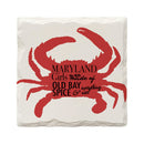 Maryland Girls Red Crab Drink Coaster Set