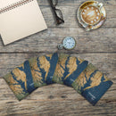 Chesapeake Bay Map |Drink Coaster Set