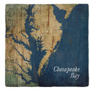 Chesapeake Bay Map |Drink Coaster Set