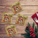 Holiday Christmas Pin-Up Girl | Drink Coaster Set