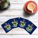 Maine State Flag |Drink Coaster Set