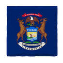 Michigan State Flag |Drink Coaster Set