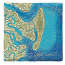 Jekyll Island, Georgia Map | Drink Coaster Set | Set Of 4