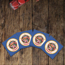 Minnesota State Flag |Drink Coaster Set