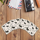 Elk & Mountain Pattern |Drink Coaster Set