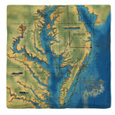 Potomac River Map |Drink Coaster Set