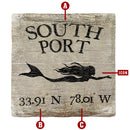 Customizable Mermaid Latitude Longitude | Drink Coasters