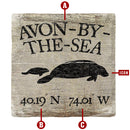Customizable Manatee Latitude Longitude | Drink Coasters