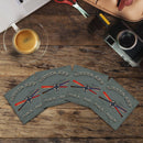Siesta Key, Florida w/ Oars & Coordinates |Drink Coaster Set