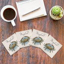Maryland Blue Crab |Drink Coaster Set
