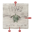 Customizable Coastal Latitude Longitude | Drink Coasters
