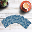 Palm Tree Pattern | Drink Coaster Set of 4 | Absorbent Ridged Ceramic with Cork Backing