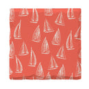 Coral Sailboat Pattern | Drink Coaster Set