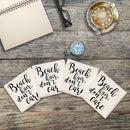 Beach Hair, Don't Care | Drink Coaster Set of 4 | Absorbent Ridged Ceramic with Cork Backing