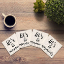Let's Be Mermaids Drink Coaster Set